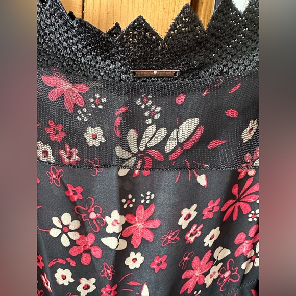 TWIN-SET ITALY (made in) SIMONS BARBIERI Loose Floral TANK with Lace NWT - Picture 11 of 14